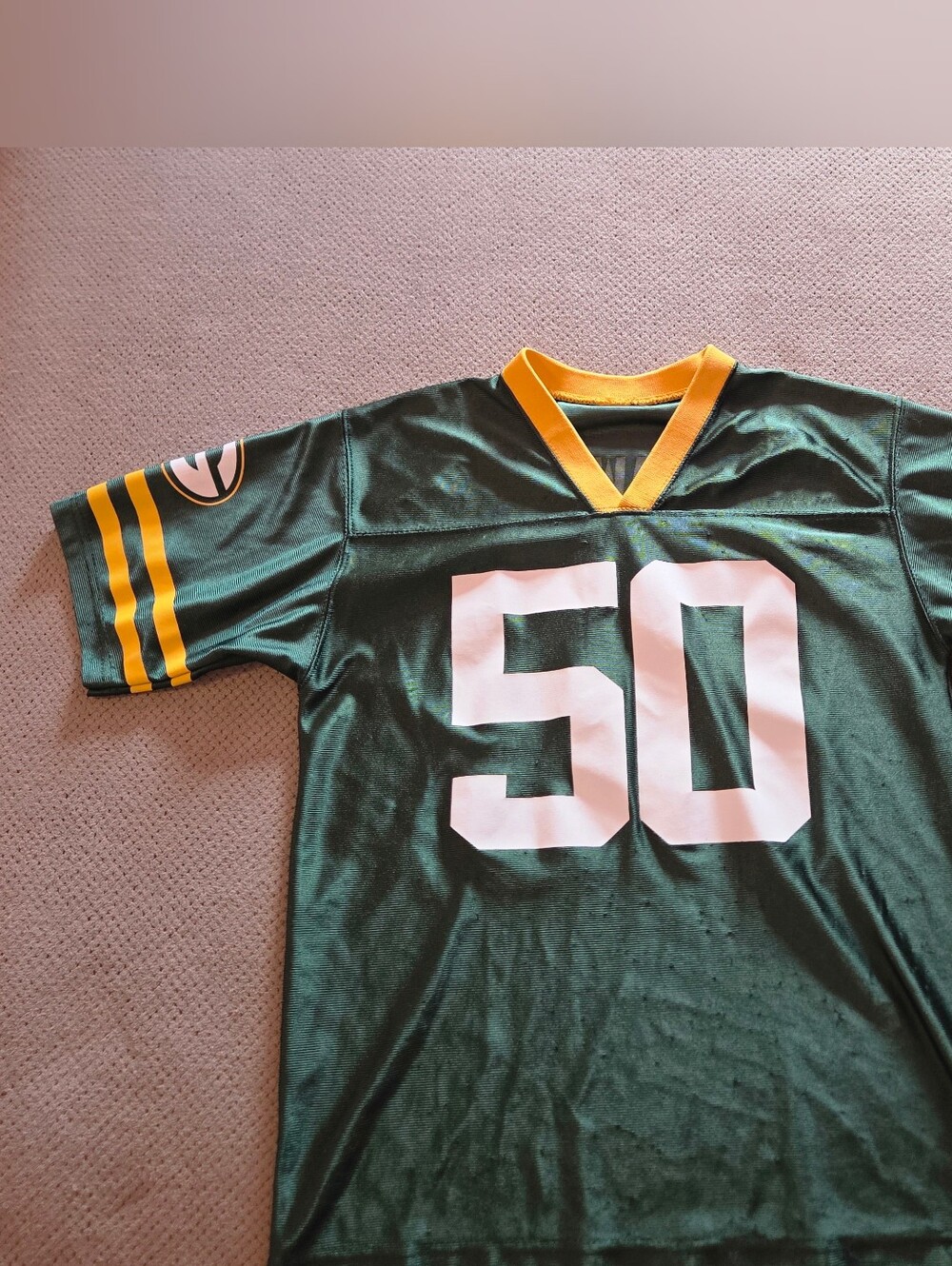 Green Bay Packers #50 football jersey linebacker A.J. Hawk NFL LARGE - XL